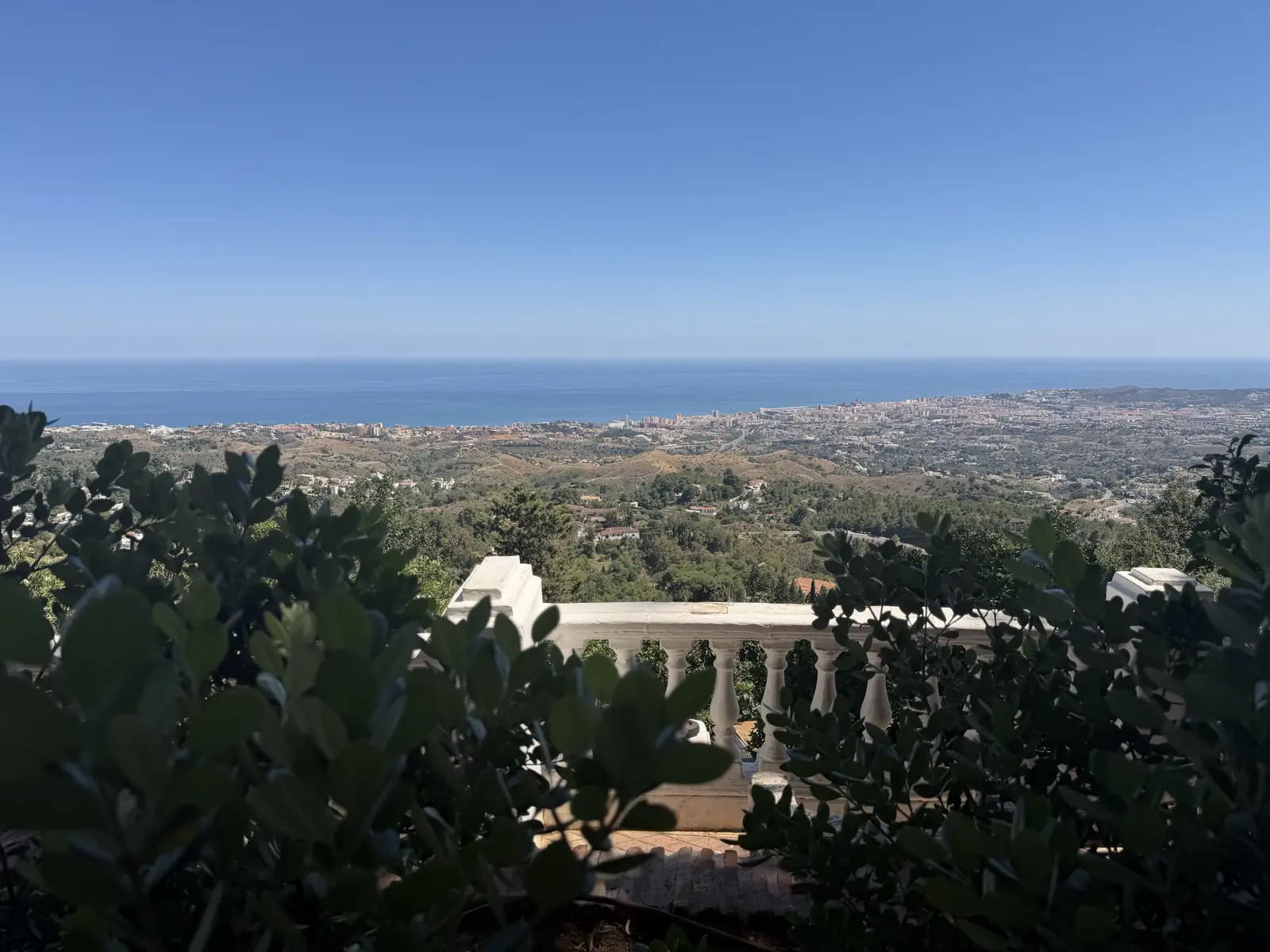 The view of the sea from Mijas Pueblo.