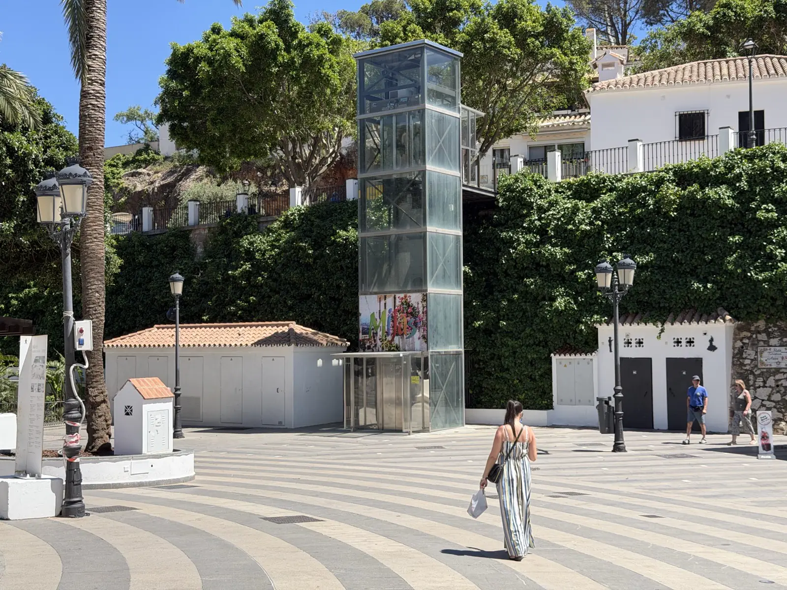 Elevator by the Plaza Virgen de la Peña in Mijas Pueblo
