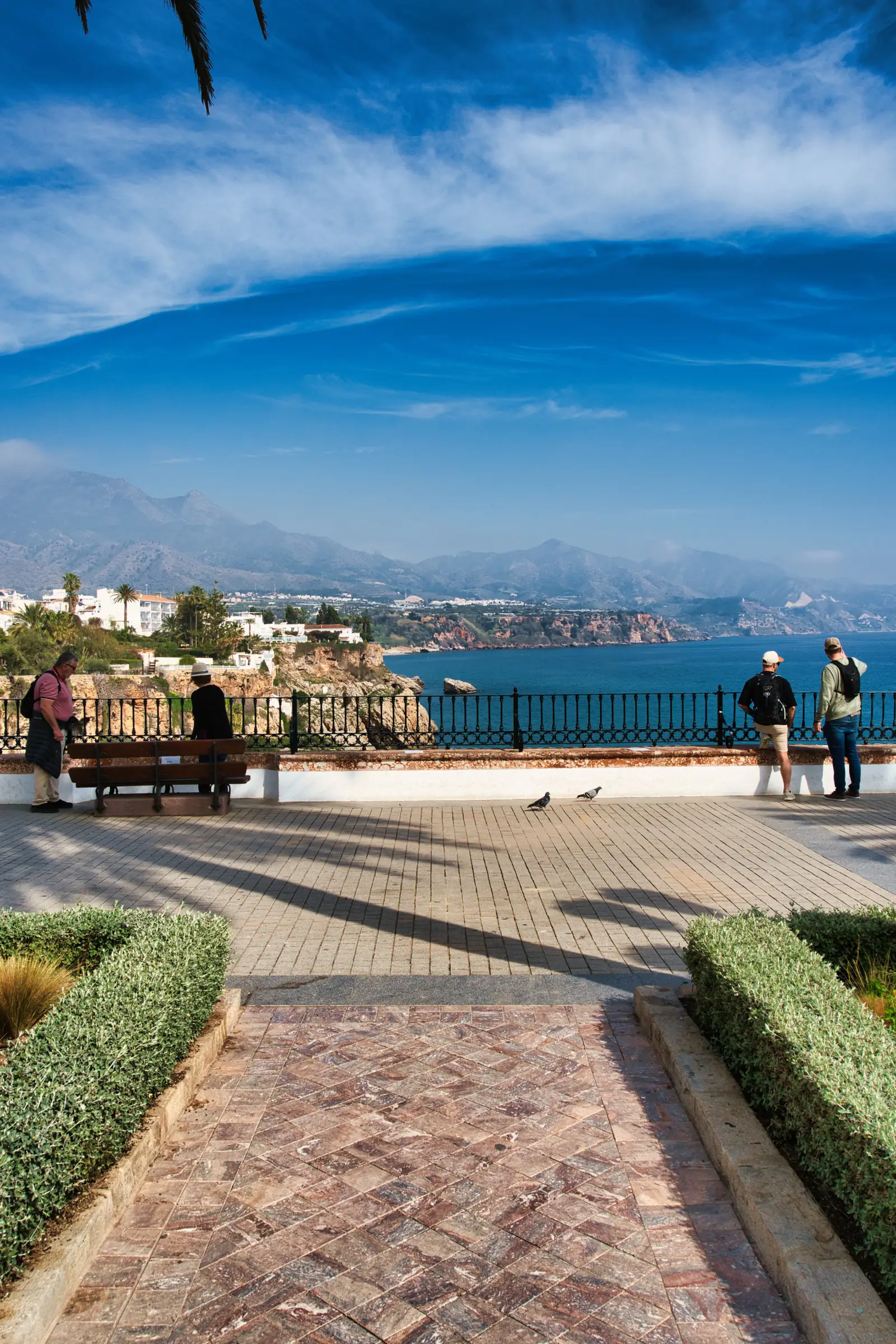 Balcón de Europa postcard view of the coastline