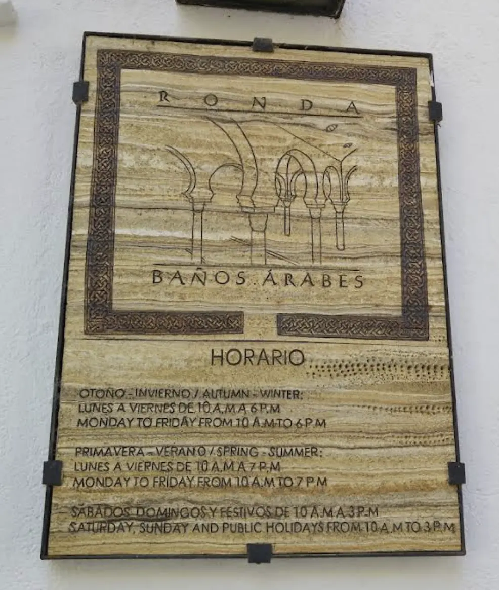 Arab Baths interior in Ronda