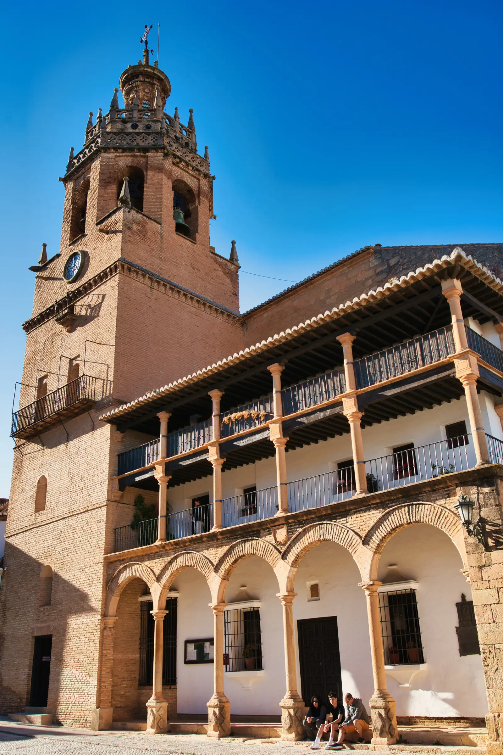 Minaret of San Sebastián church in Ronda.