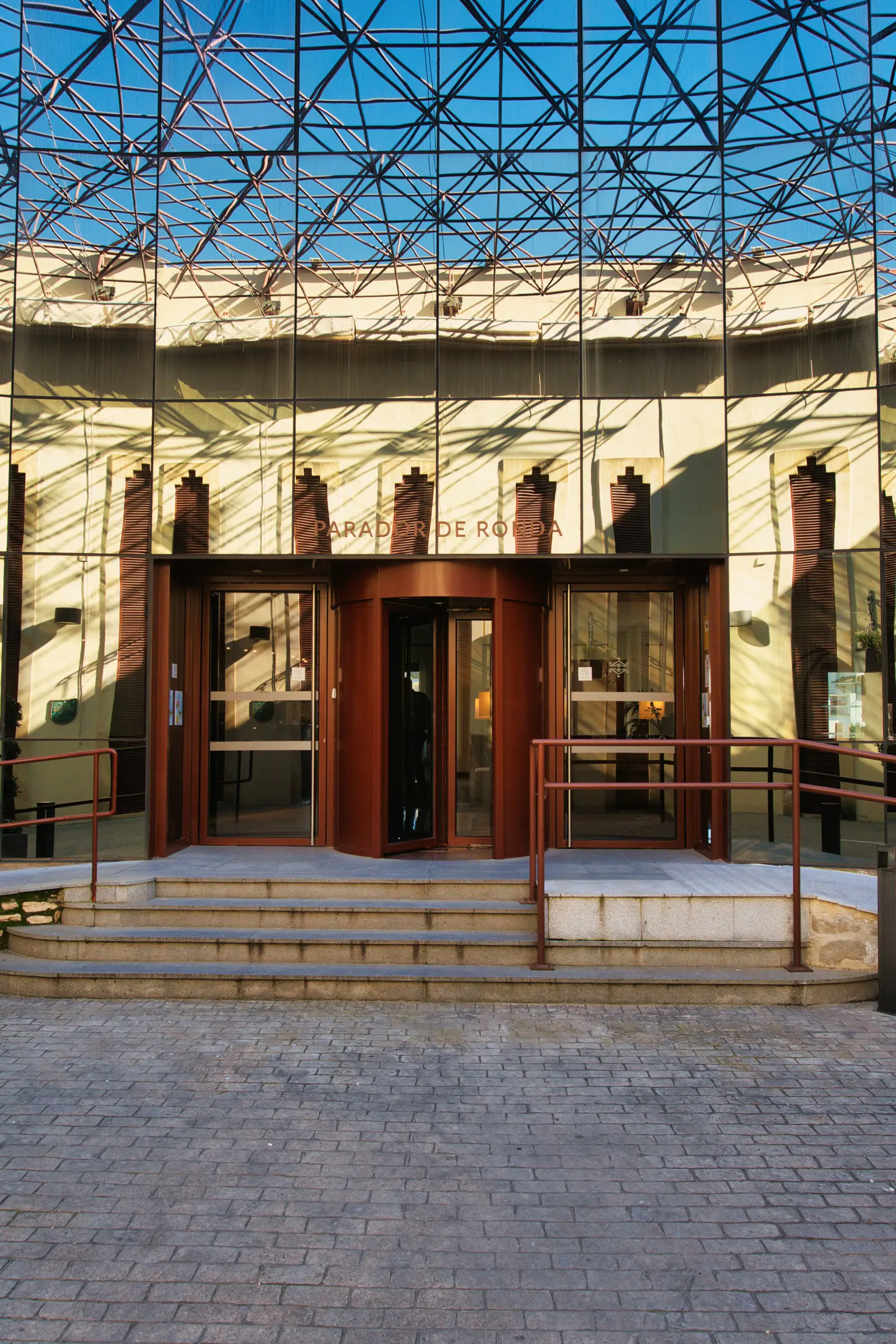 Entrance to the Parador hotel in Ronda