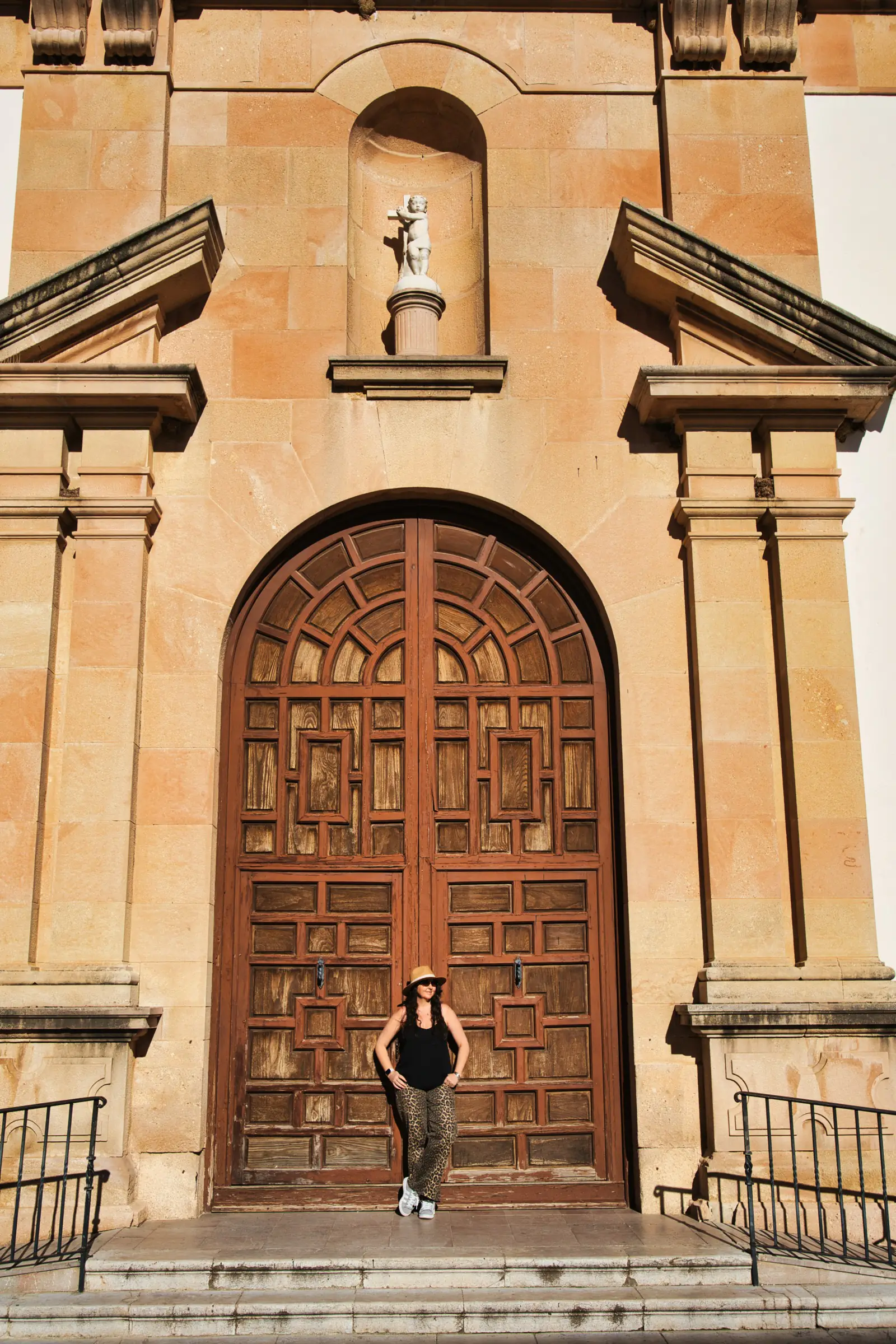 The ornate doorway of the Parroquia de Nuestra Señora del Socorro church in Ronda