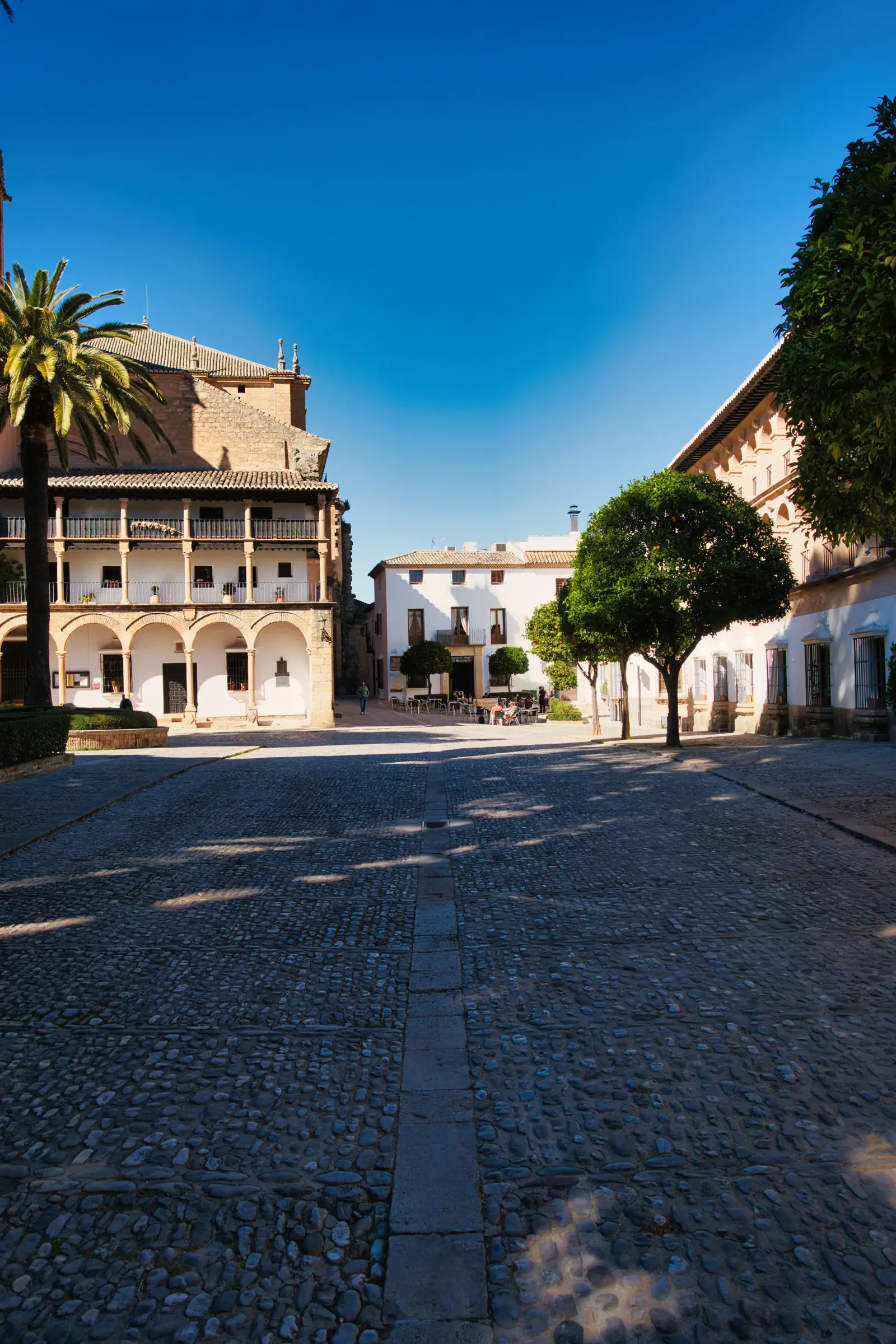Plaza Duquesa de Parcent near the parking area.