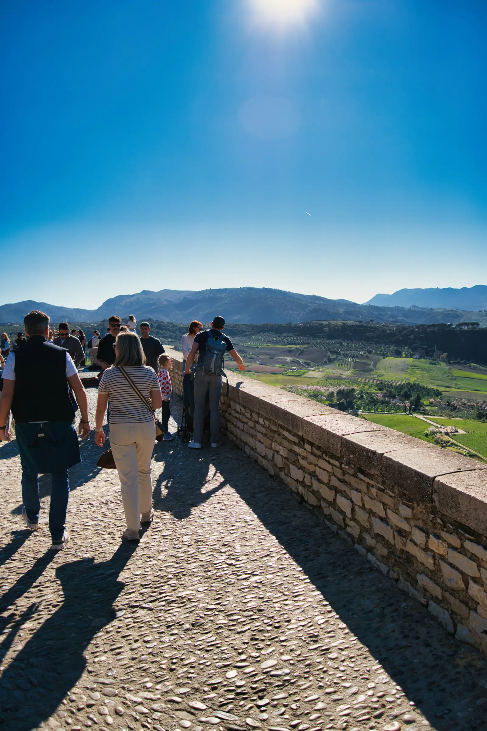 Close-up view of the gorge walls