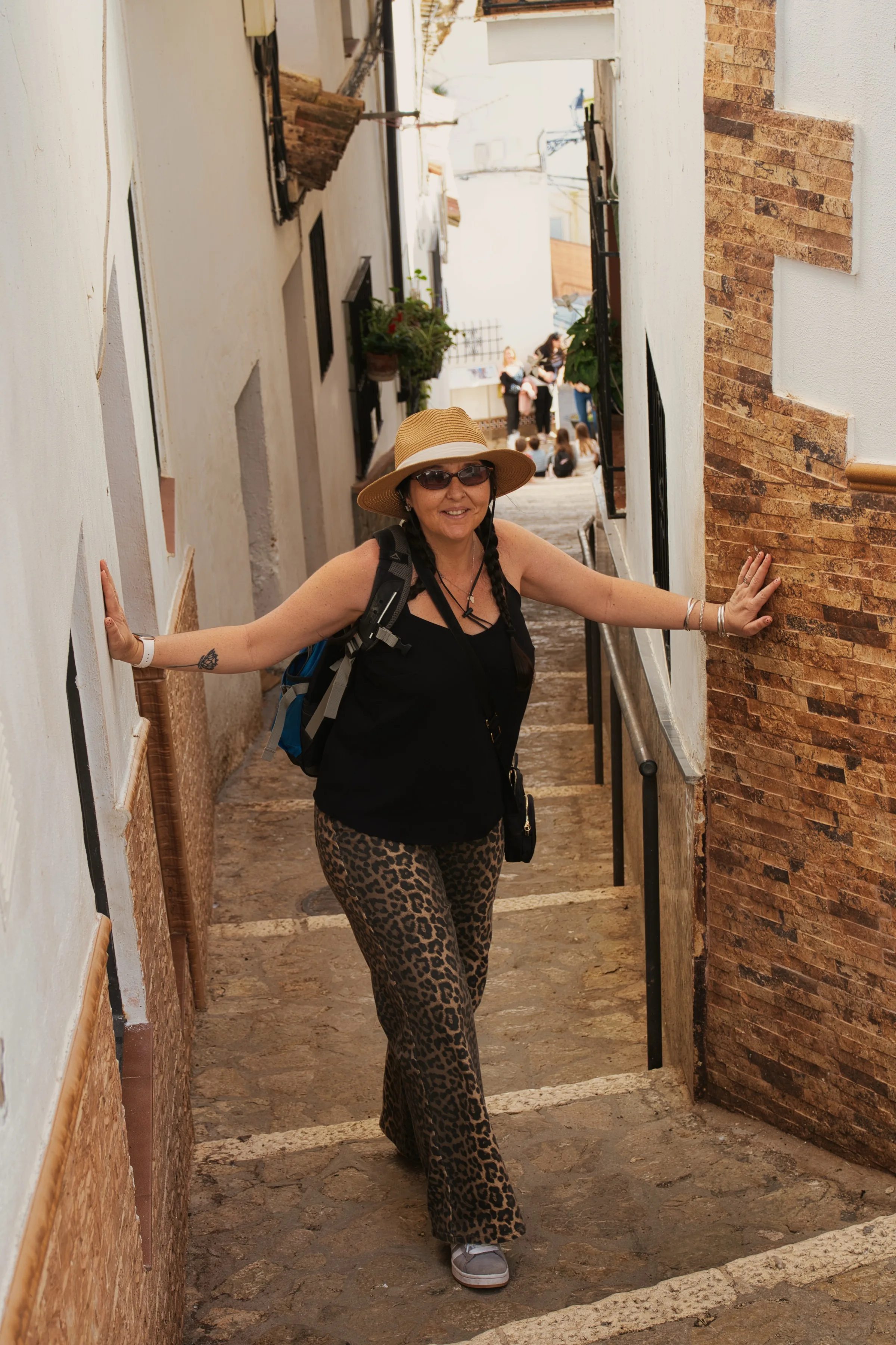 Touching the cave walls in Setenil
