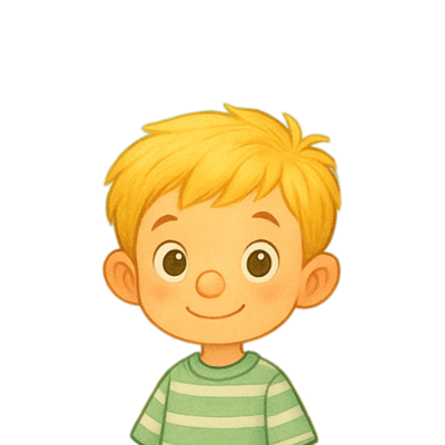 Boy character - light skin, blonde hair